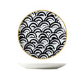 Nordic ceramic dinnerware - minimalist creative western dinner plate, pasta plate, striped western dessert plate, personalized dinner plate - wholesale