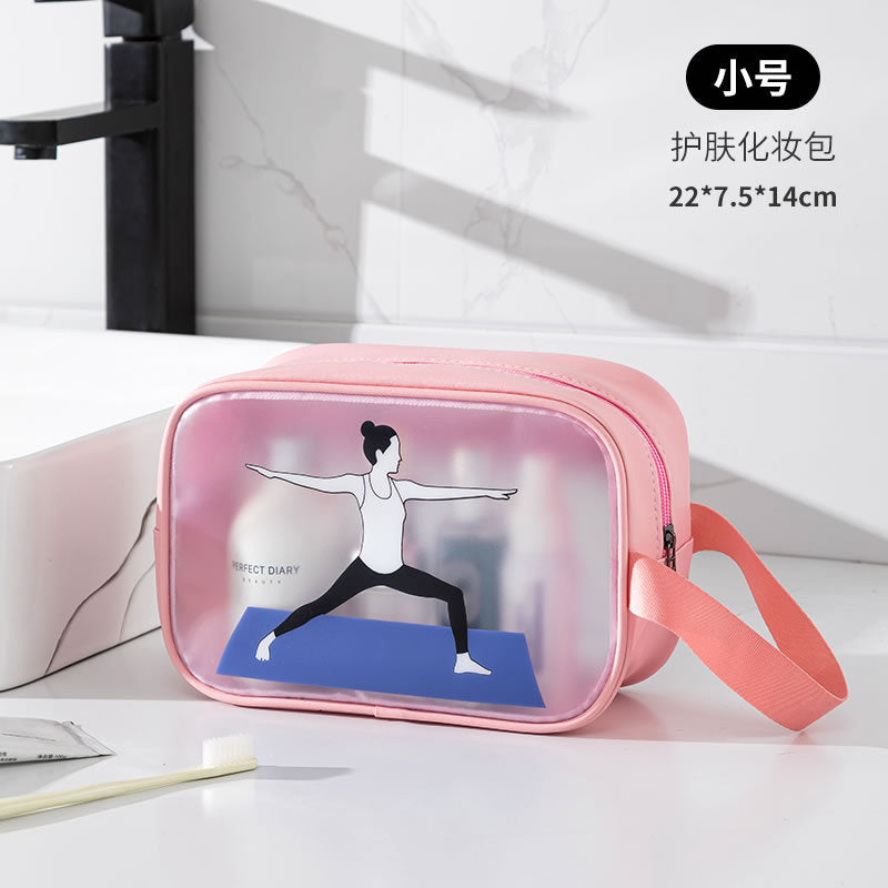 Portable Children's Cartoon Bath Bag Beach Bag Fitness Swimming Dry and Wet Separation Wash Bag PVC Storage Bag