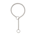 Amazon wide light luxury style y-ring slider chain stainless steel necklace handmade punk cuban chain necklace
