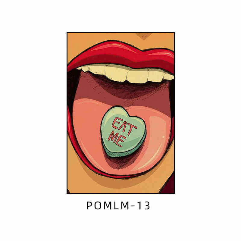 Bar decoration painting American retro tavern KTV box wall painting Love hotel bathroom toilet mural