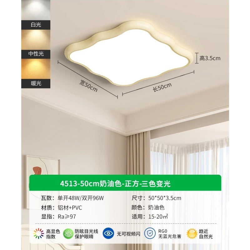 Lighting whole house package 2025 new French cream wind ceiling light living room main light led bedroom room 1