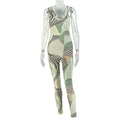 European and american style cross-border women's backless bodycon jumpsuit - printed, fashionable, sexy, bandeau romper - versatile loungewear