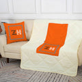 Dual-purpose throw pillow and blanket, short plush sofa cushion, car, living room, office nap multi-functional air conditioning blanket pillow