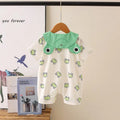 Newborn infant baby summer new arrival super stylish cartoon short-sleeve romper thin style outing jumpsuit trendy