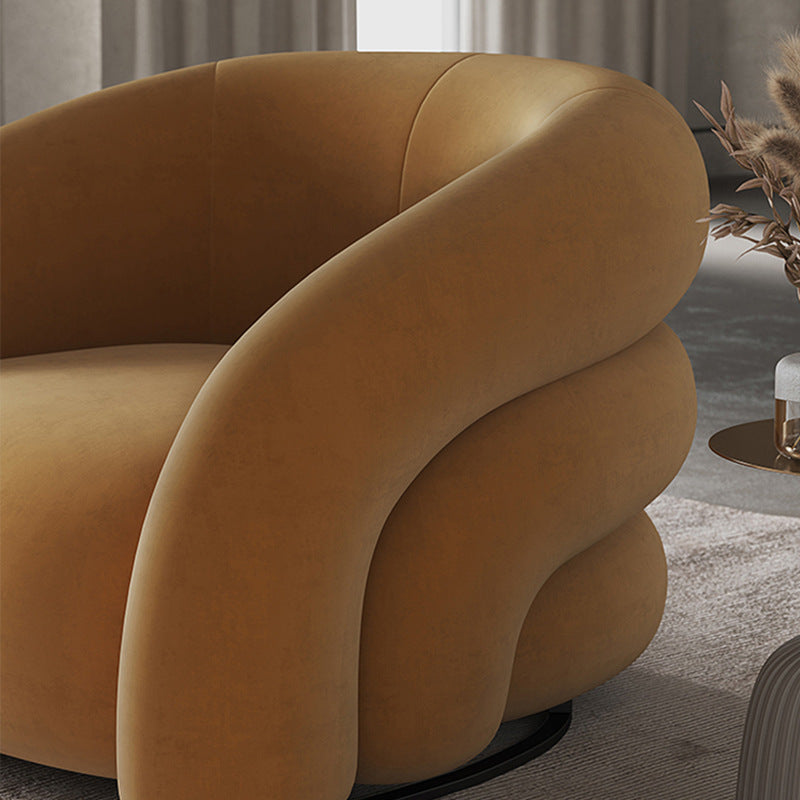 Designer lazy sofa chair modern living room single casual chair balcony lounge chair creative popular style fabric ball chair