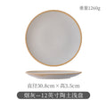 Ashes - 12inch clay shallow plate