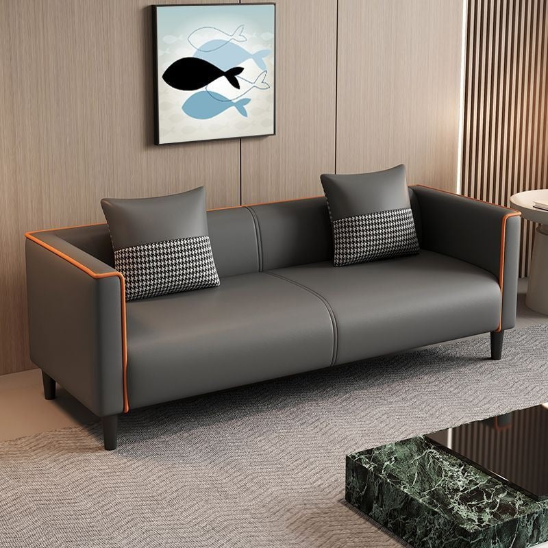 Living room sofa small apartment cat scratching leather sofa casual rental house b&b bedroom apartment combination lazy sofa no