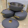 Export african heat preservation box2l2.5l3lexport3pcs set egg-shaped thermal insulation box
