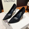 2025 soft-soled, low-cut heeled shoes: comfortable, non-slip, trendy, plus-size, and designed for all-day wear