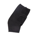 Black knee pads - warm, cold-weather protection, joint support, unisex, sports protective gear, strap-on, zipper design