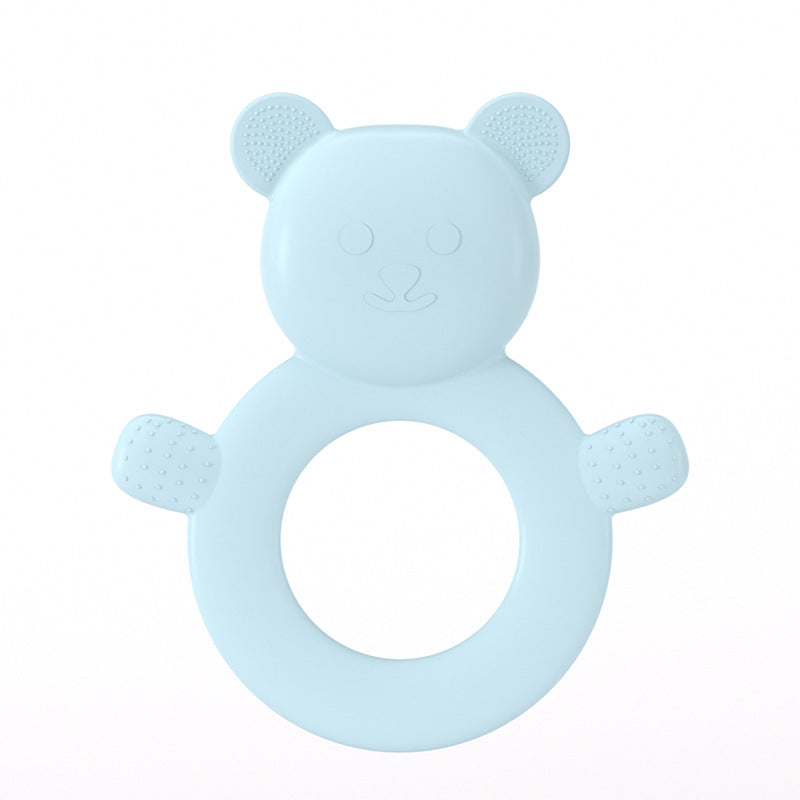 Baby silicone toothpaste children's tooth grinder baby teething period soothing toy anti-eating hand molar stick biting music