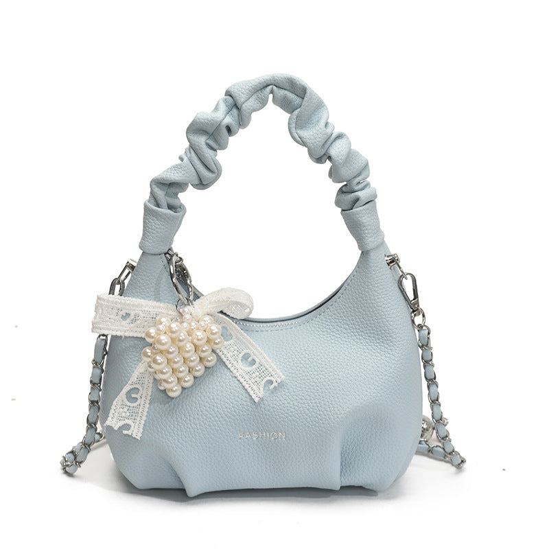 Cross-border bag women's 2025 trendy new niche design women's bag cloud bag underarm bag premium texture shoulder bag