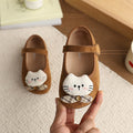 Vancahaoins french suede small leather shoes  spring & fall new arrivalk-stylegirl cartoon cat princess flats