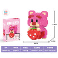 [color box] pendant strawberry bear (2605-03)