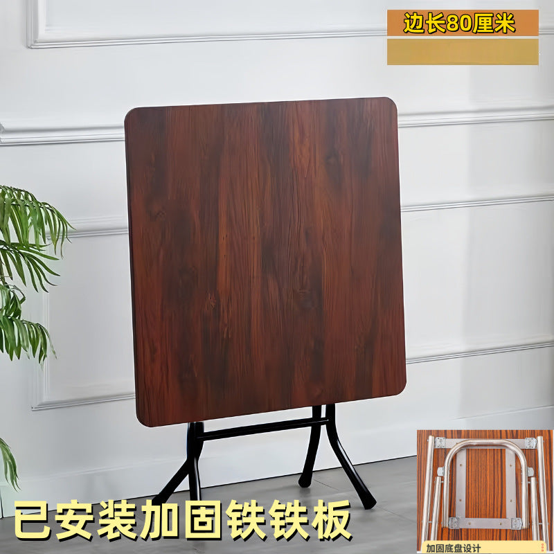 Rental house square foldable dining table stall for home dining table mahjong table for home square table simple foldable table