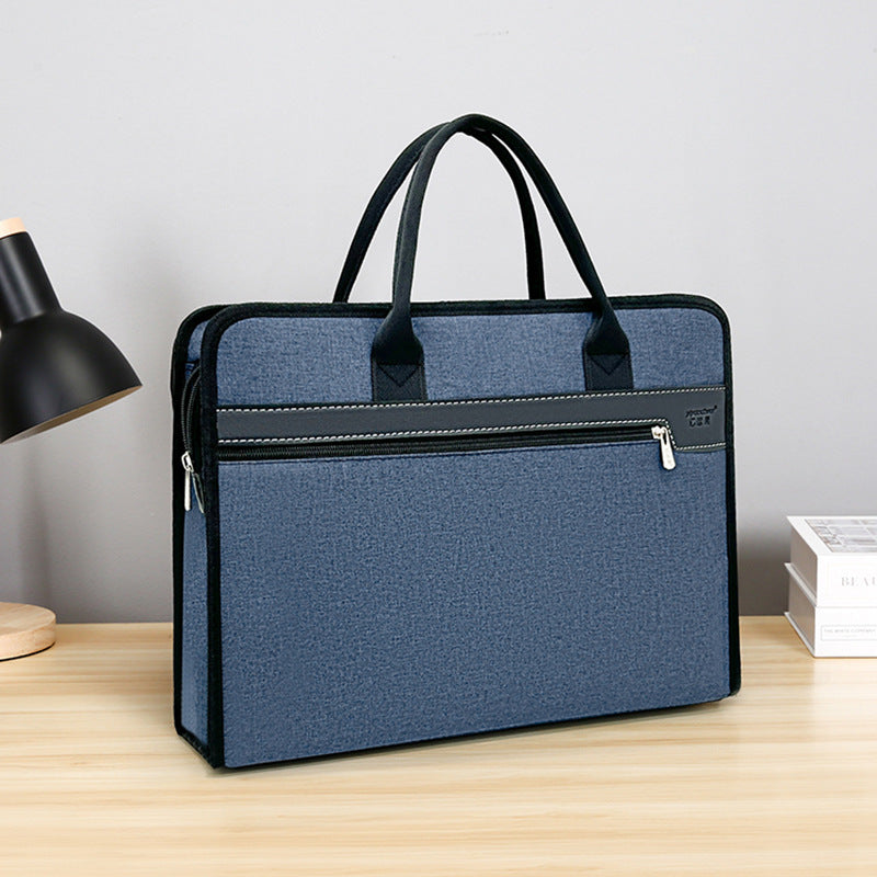 Self-Youxin Briefcase Custom Document Bag Men's Business Oxford Cloth Briefcase Women's Tote Bag Conference Bag