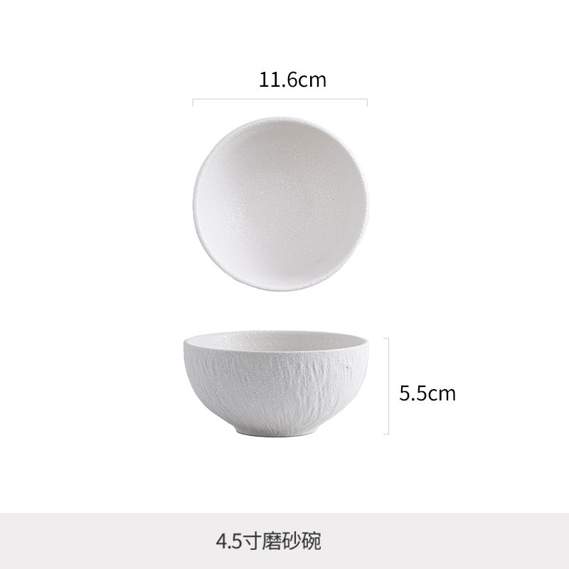 Nordic texture new hotel round plate retroclassy ceramic steak plate pasta plate for home vegetable plate