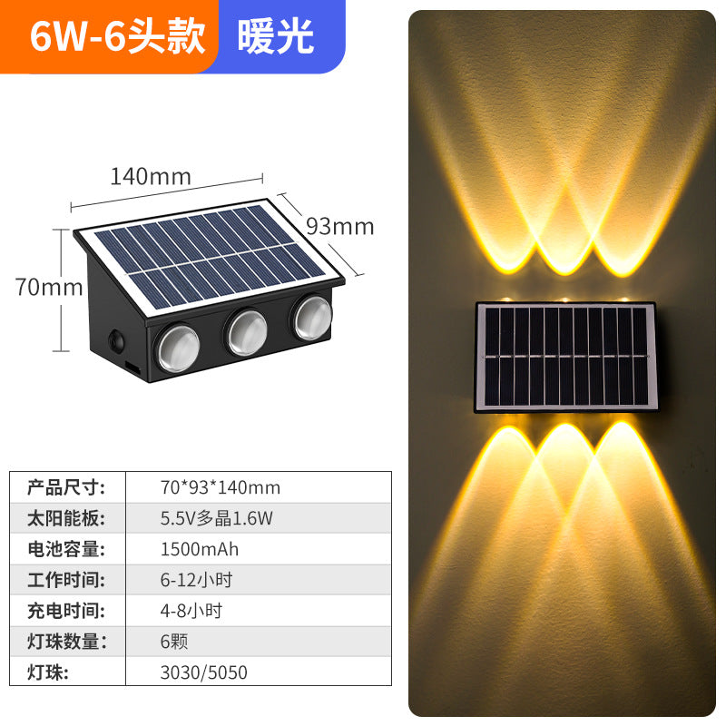 Solar outdoor lights - patio wall washers, balcony ambient lighting, garden smart lighting, minimalist stair and step lights