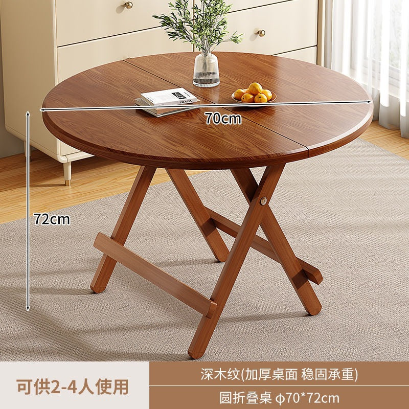 Folding tablefor homedining tableoutdoor night market portable stall square tablesimple small apartment rental house dining table and chairs