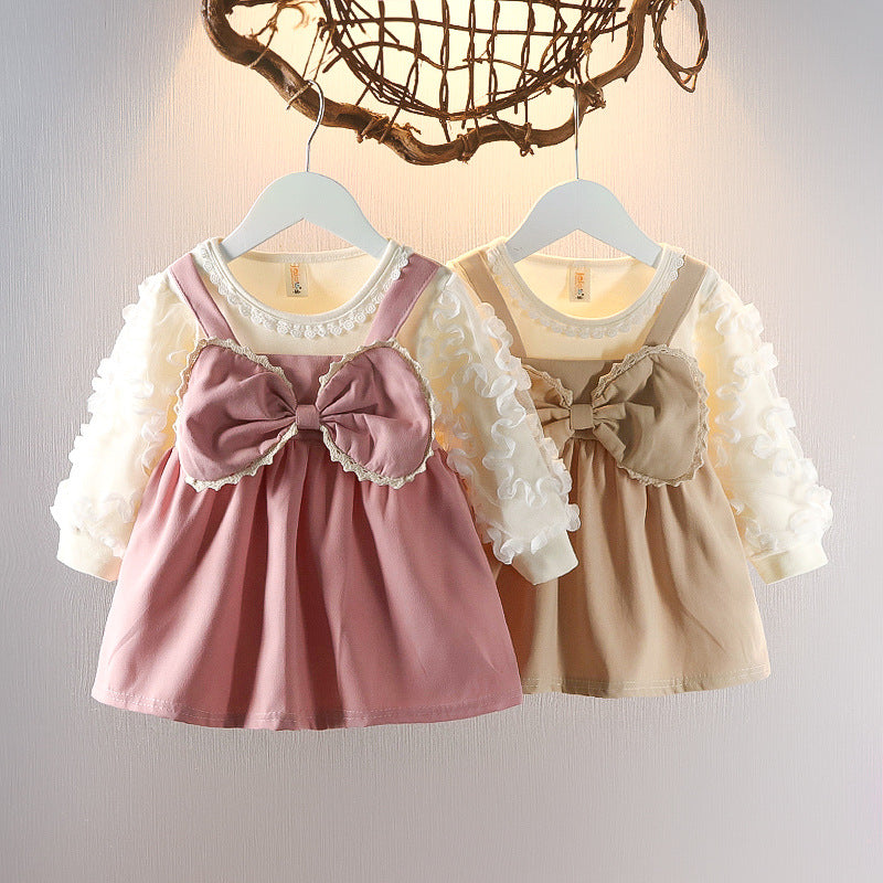 Girls' autumn dress new arrivals: stylish princess dresses for baby girls' first birthday and autumn wear