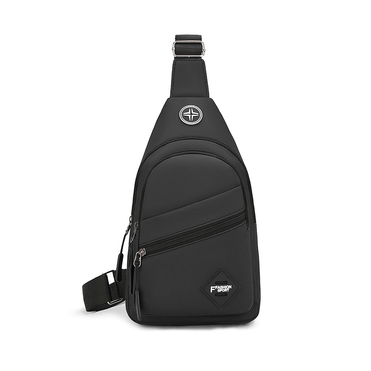Foreign trade men's breast bag outdoor sports chest bag men's casual couple trend backpack large capacity shoulder messenger bag