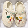 Cartoon nurse clogs women's summer outdoor wear internet celebrity 2024 new non-slipthick sole toe beach sandals