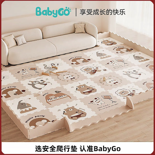 Babygo baby climbing mat baby game floor mat XPE household non-toxic 2cm thickened children's splicing crawling mat