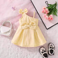 summer new girls' dress - baby girl's suspender bowknot cute dress - princess dress