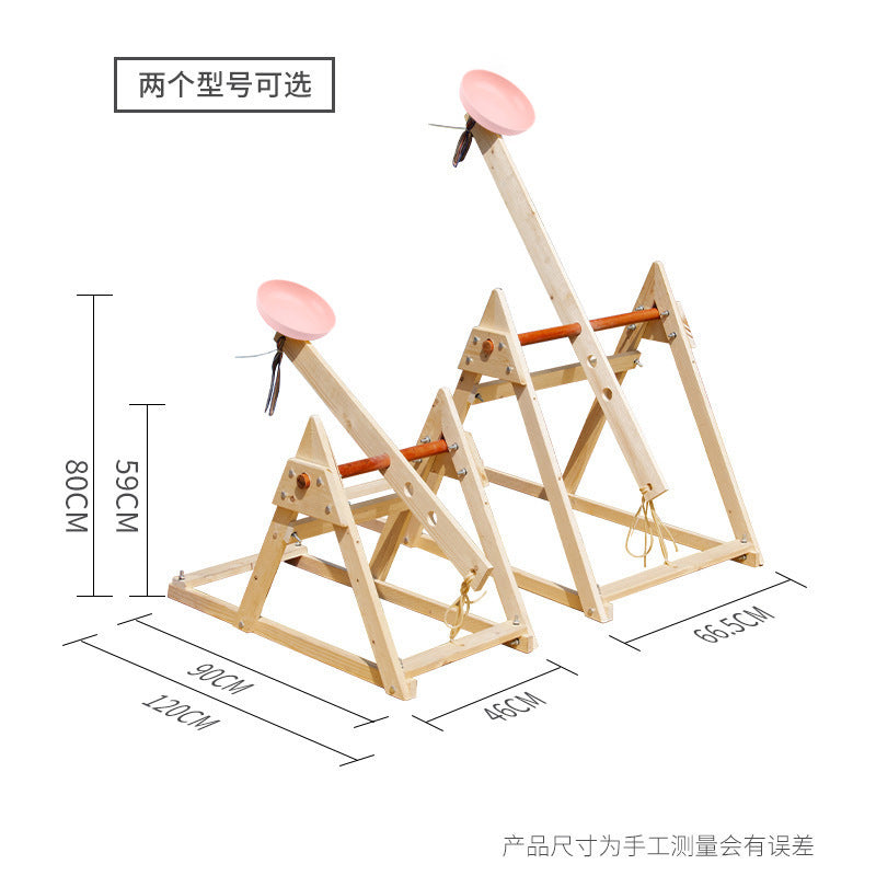 Outdoor large catapult student science and technology small production scientific experiment hand assembly autumn summer camp equipment
