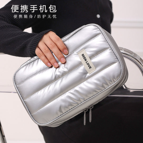 Beilian portable mobile phone bag large capacity travel classification data cable storage bag wholesale fashion power bank clutch bag