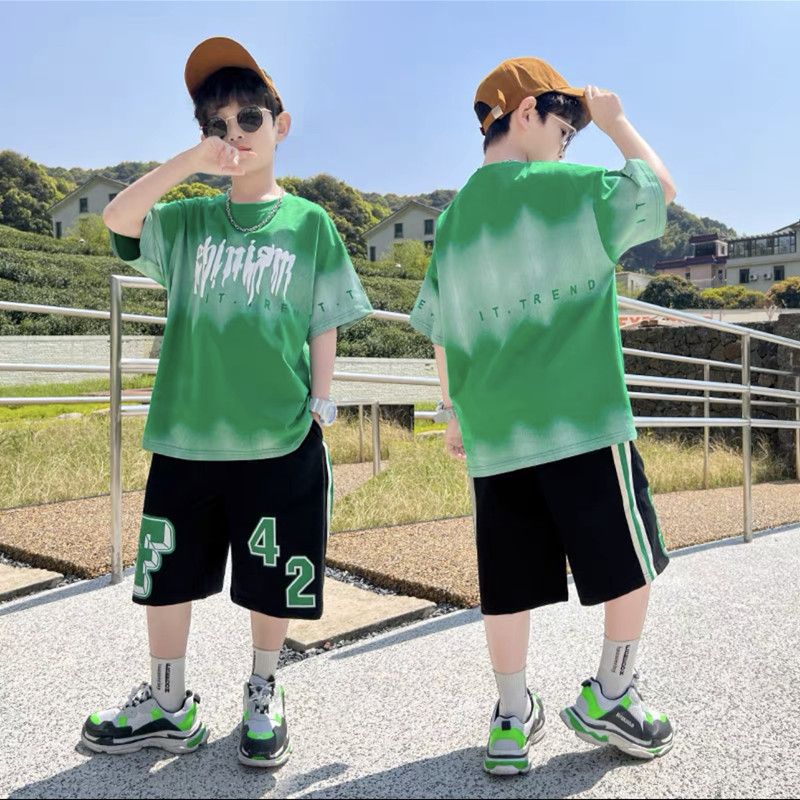 Boys' summer outfit set: new  lightweight summer style for older boys - sporty, cool, and trendy
