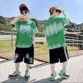 Boys' summer outfit set: new  lightweight summer style for older boys - sporty, cool, and trendy