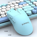 Viper wk300 dual-mode wireless bluetooth keyboard and mouse combo - punk keycaps - desktop pc laptop keyboard for women