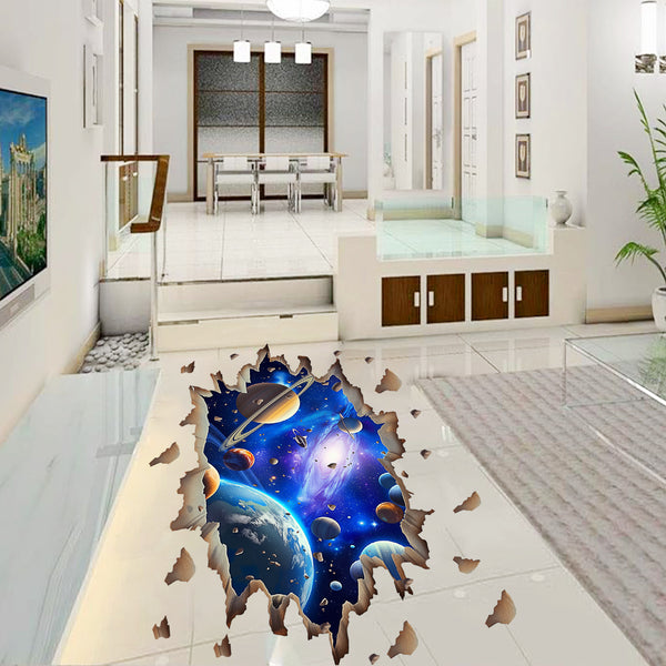 Creative space personality planet decoration self-adhesive sticker   new beautiful wall sticker