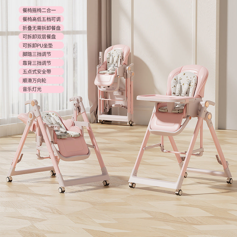 Baby Portable Multifunctional Chair Foldable Household Baby Dining Chair Baby Dining Table Chair Children's Dining Seat Free Shipping