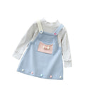 Spring new arrivals: sweet knitted tank top dress set for little girls - spring collection