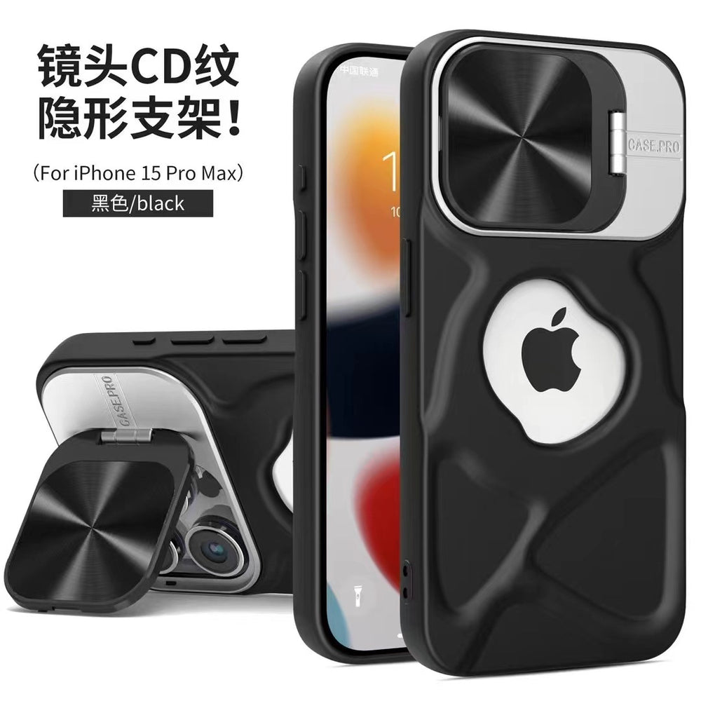 17pro silicone lens holder suitable for iphone16 mobile phone case all-inclusive magnetic leakage mark apple 15 protective cover