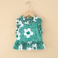 For pre-orders, please contact customer service. - top: green base with white floral print