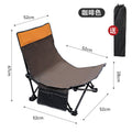 Foldable chair lunch break chair sit and lie foldable recliner portable mini nap foldable chair