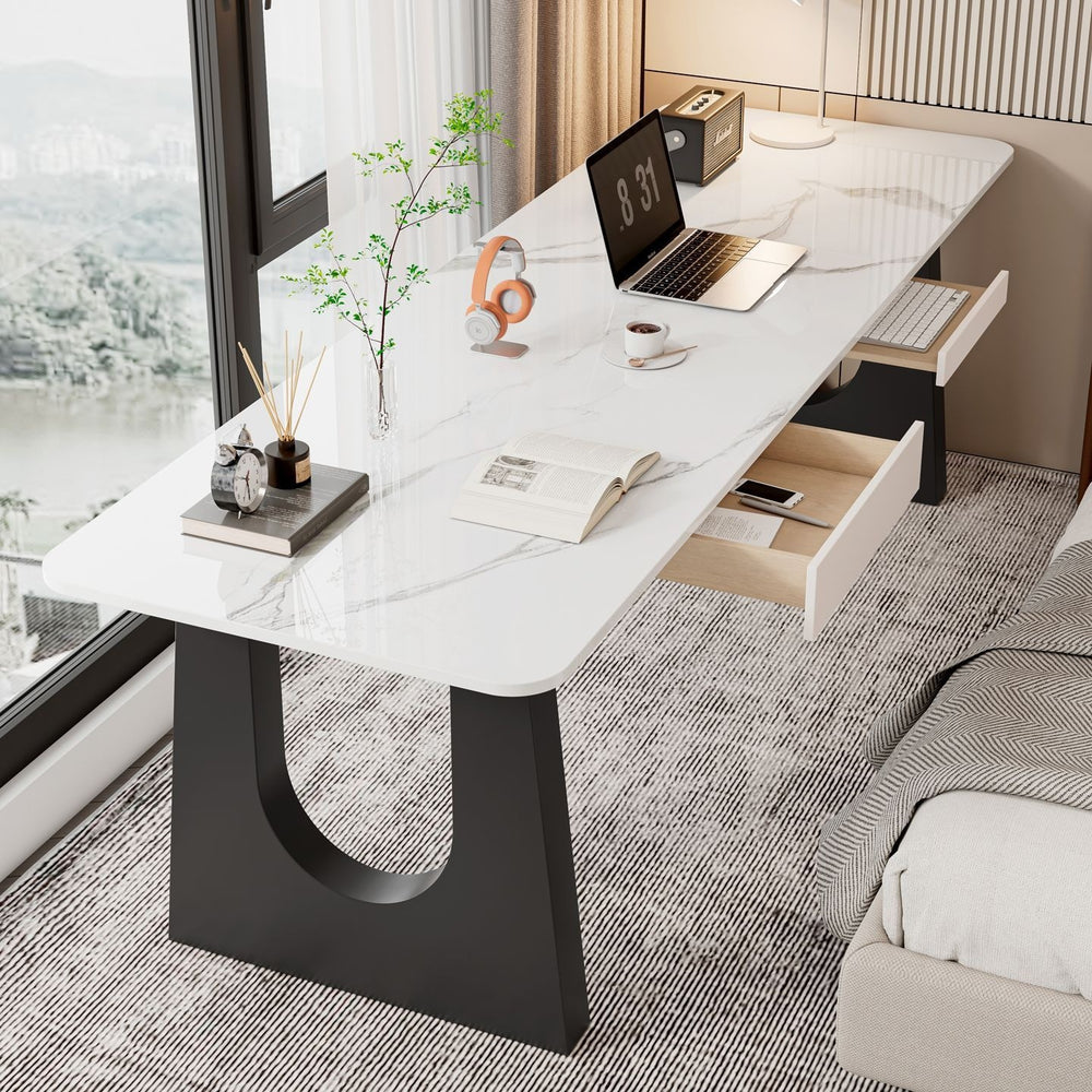 Accessible luxury slate computer desk desktop bedroom for home student desk modern writing desk simple office desk tea table