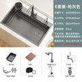 Kitchen sink large single slot honeycomb thickenedsus304 stainless steel for home vegetable basin dishwashing sink countertop middle and lower basin