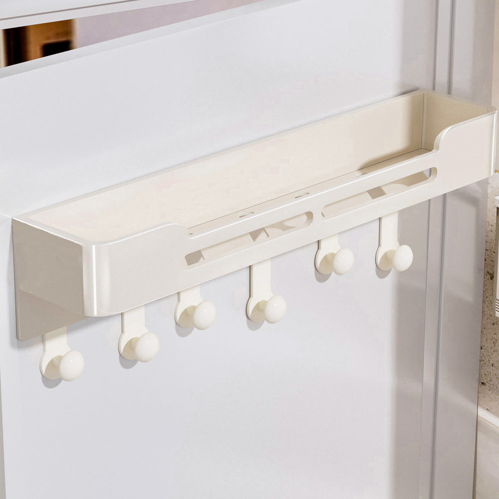 Gun gray towel rack, punch-free bathroom bathroom storage rack, wall-mounted towel rack, bathroom bedroom door storage