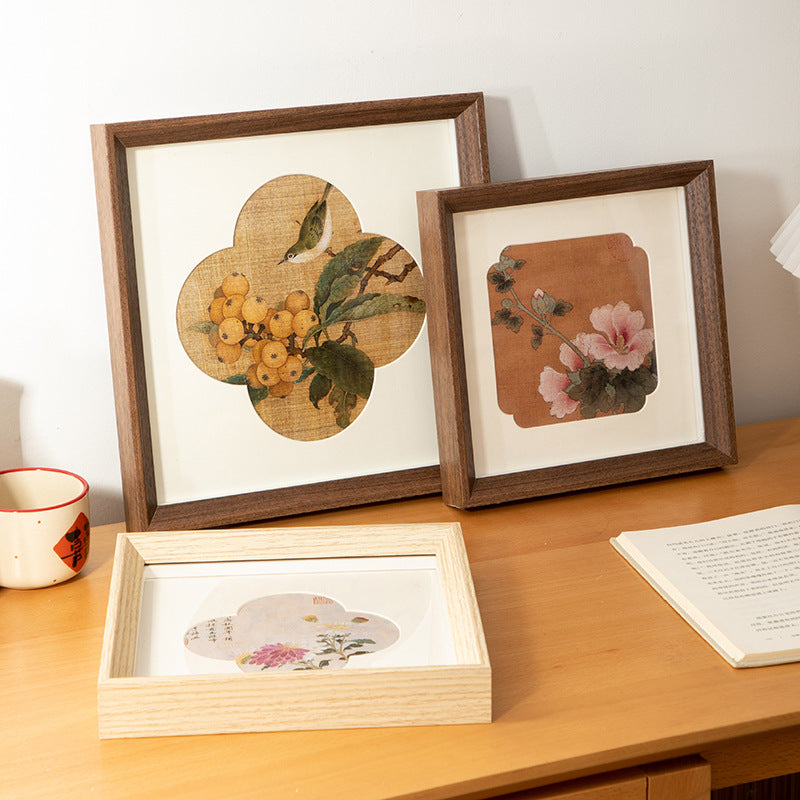 Photo frame table handmade DIY imitation decoration national style gift cardboard mounted 8 inch picture frame wall hanging salon holiday picture frame