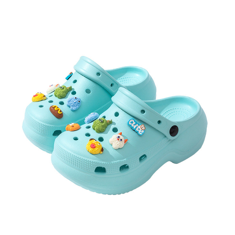 2025 new platform clogs for women - closed toe, non-slip, odor-resistant, comfortable summer fashion slides for outdoor wear