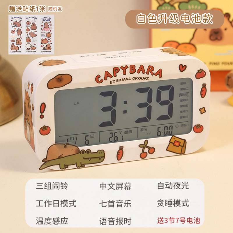 Alarm clock - student bedroom essential: wake-up wonder, desktop clock, creative smart digital hour clock for middle school students and kids
