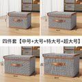 Xiaoxiangfeng flip one-piece with lid storage box clothes Oxford cloth clothing storage box household finishing artifact box basket