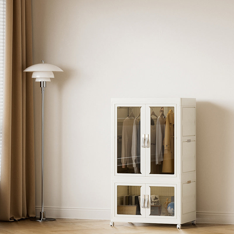 Children's Wardrobe Bedroom Household Storage Cabinet Baby Storage Box Toy Clothes Storage Box Plastic Folding Locker