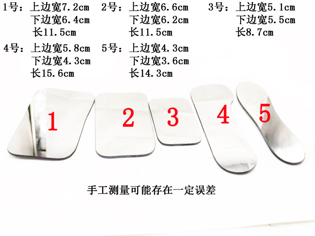 Glass dental reflector, double-sided single-sided background, jaw buccal lingual photographic plate, restoration of camera tools, oral cavity