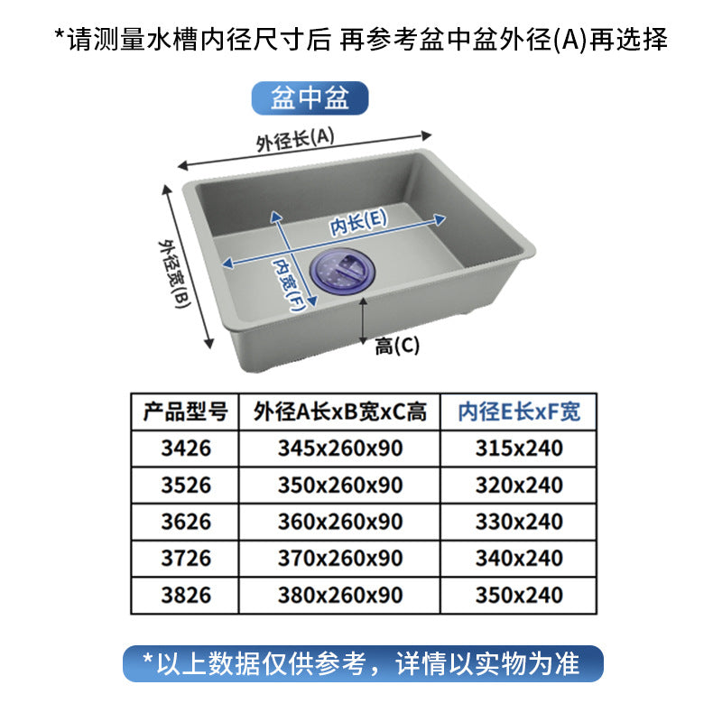 Sink drain basin, vegetable basket, kitchen sink, vegetable leak basin, household drain basket, filter plate rack deepened and thickened