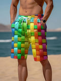 trending men's swim trunks, quick-dry swim shorts, casual athletic beach shorts, new european and american styles